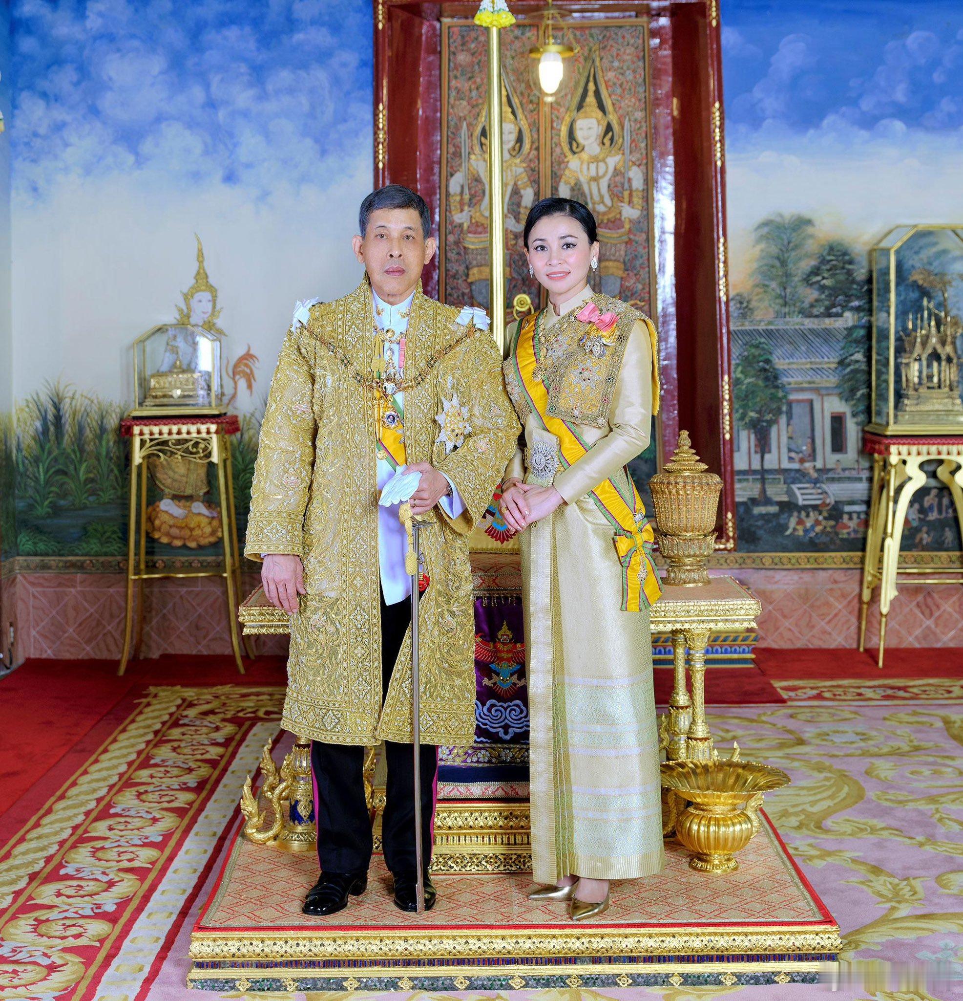 泰国王室🇹🇭🇨🇳泰国官方今天宣布，哇集拉隆功国王和苏提达王后确认将对中