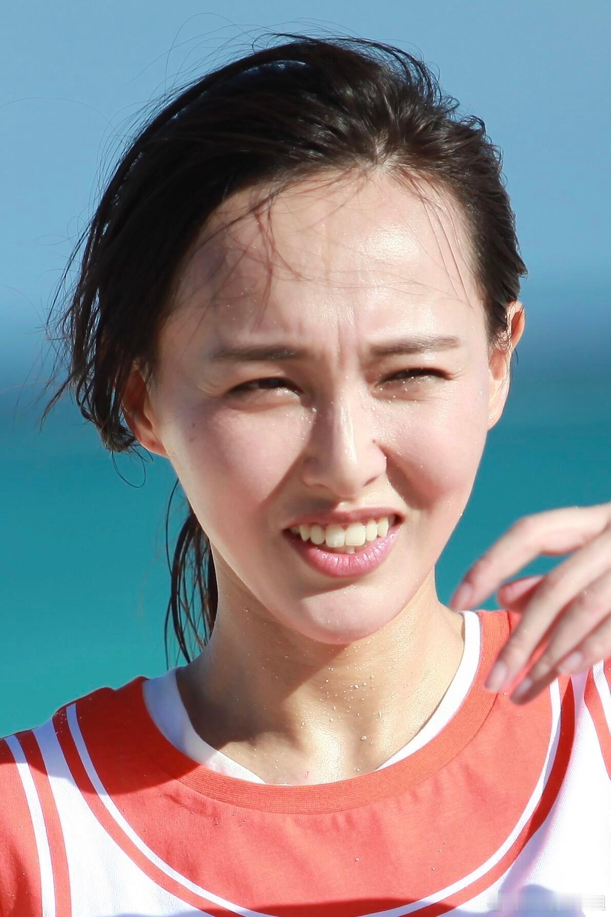 唐嫣这汗珠有点大吧！​​​