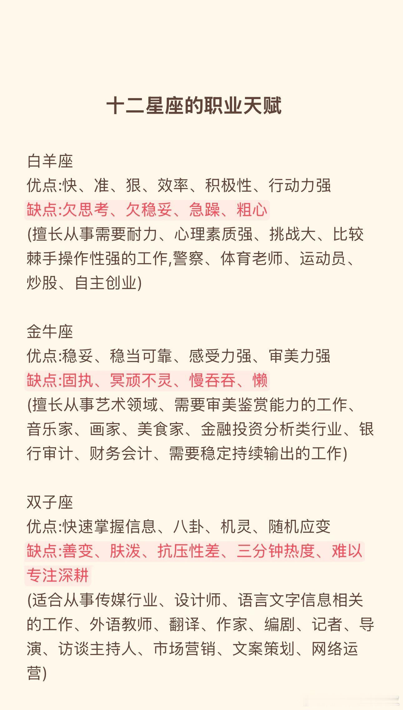 十二星座的职业天赋每个星座都藏着专属职业天赋！风象星座思维跳脱适合创意岗，土象踏