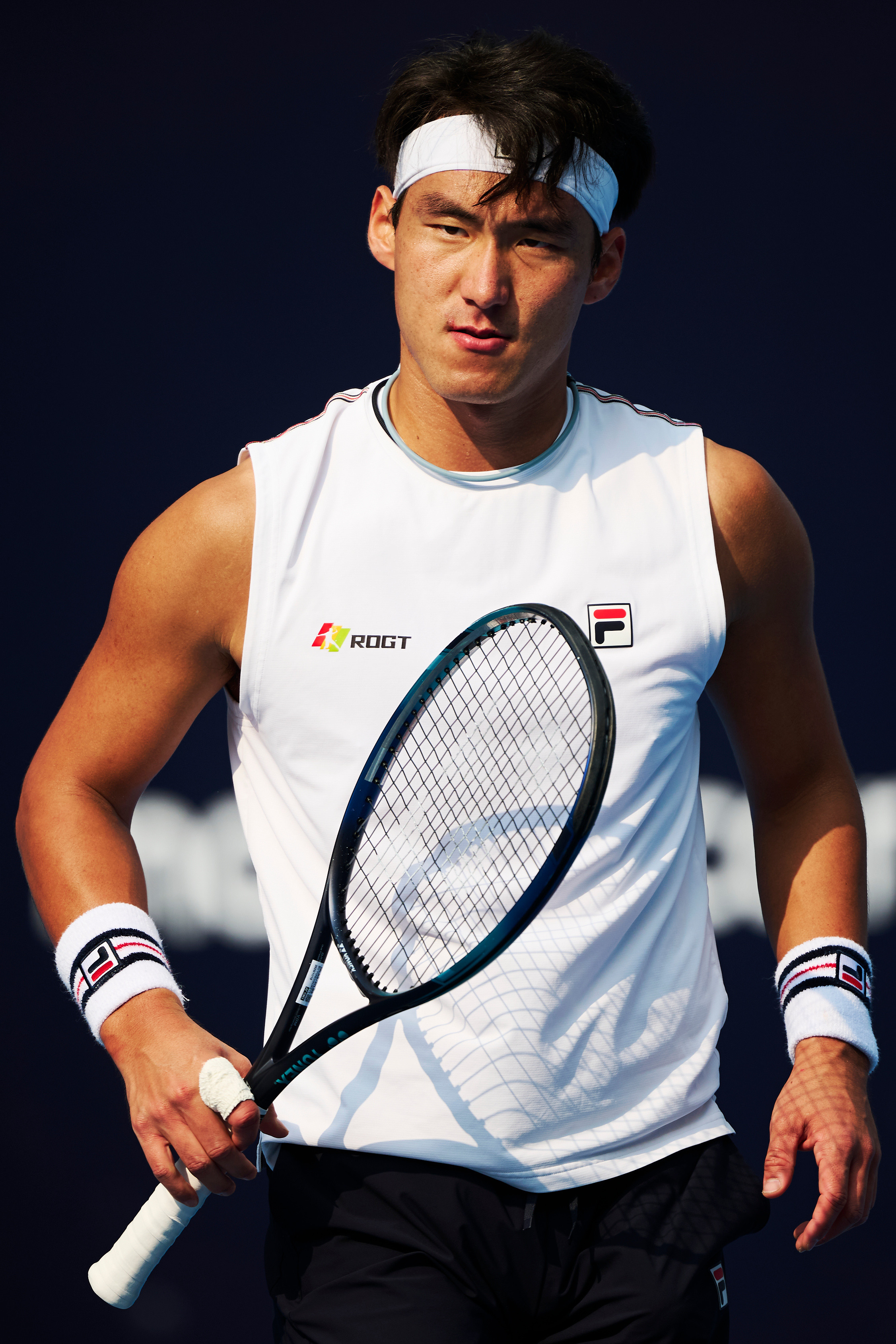 布云朝克特也太帅气了吧？！摄影：记者李建艺拍于澳网外卡赛