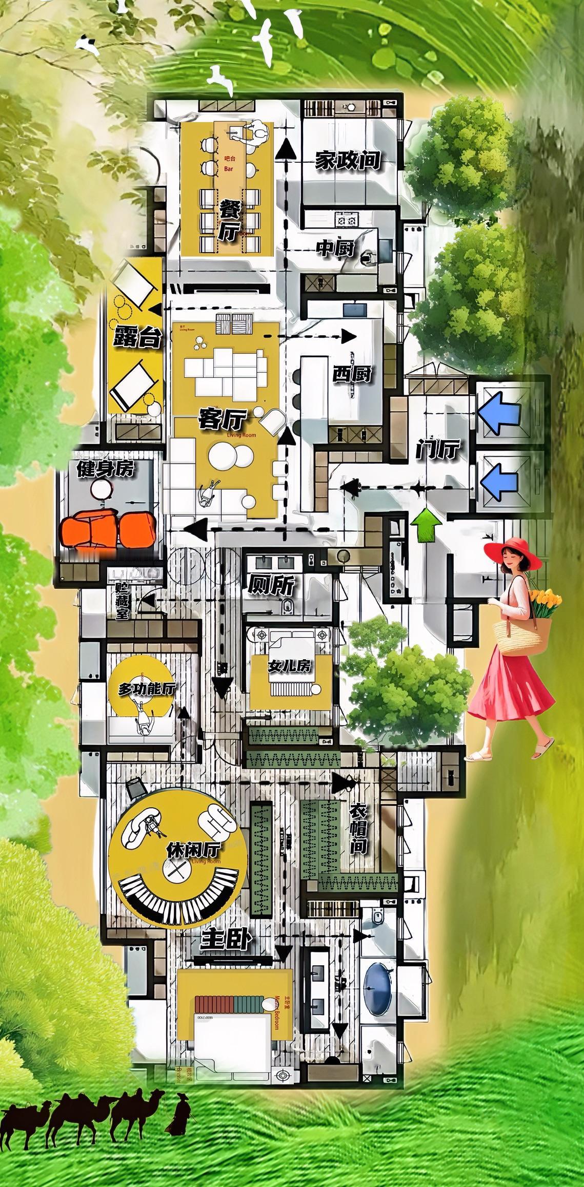 喜欢他，亲子乐园，觉得320㎡身上有很多值得我们学习借鉴喜欢欣赏的东西！它聪