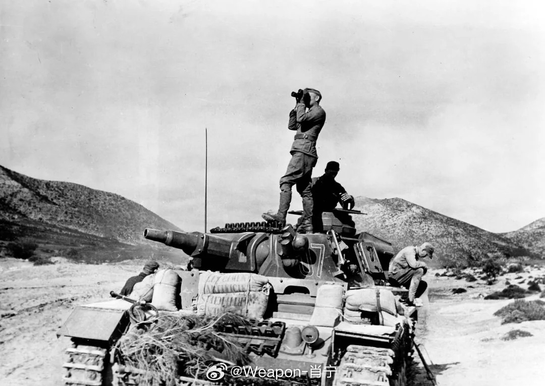 照片中的历史1943年，德军在突尼斯。