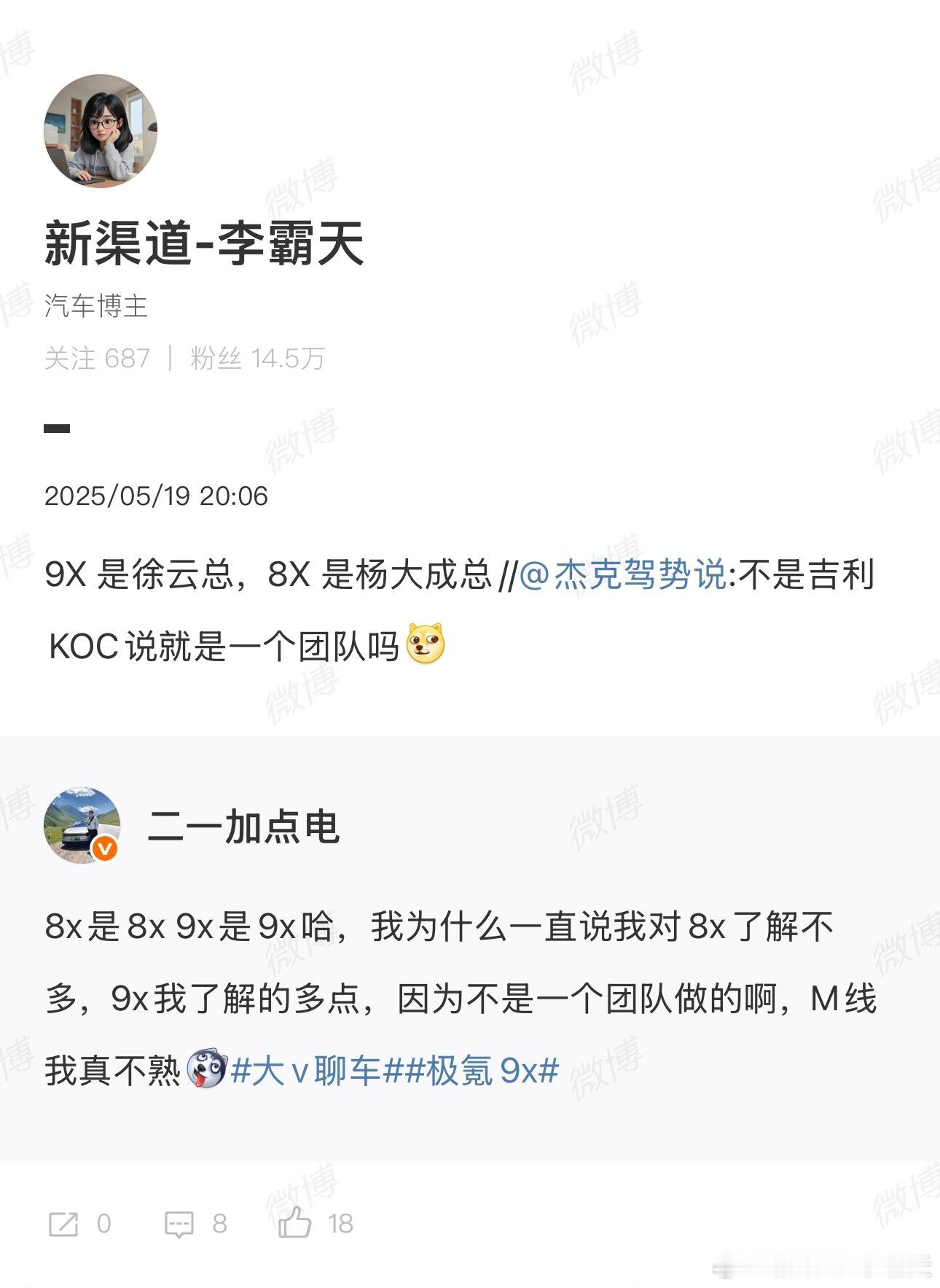 关于极氪8X的讨论怎么突然热烈起来了？接这条（图1）说下：-极氪8X是9X