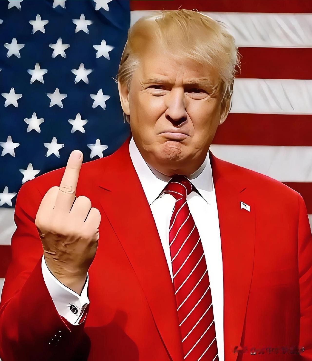 特朗普工厂竖中指，白宫称抗议者“疯子”，这出戏演给谁看？昨天，美国总统特朗普