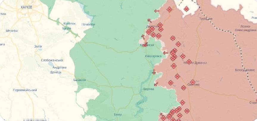 俄军正逐渐失去对库皮扬斯克的控制。联合部队群通信部门负责人特列胡博夫回忆说