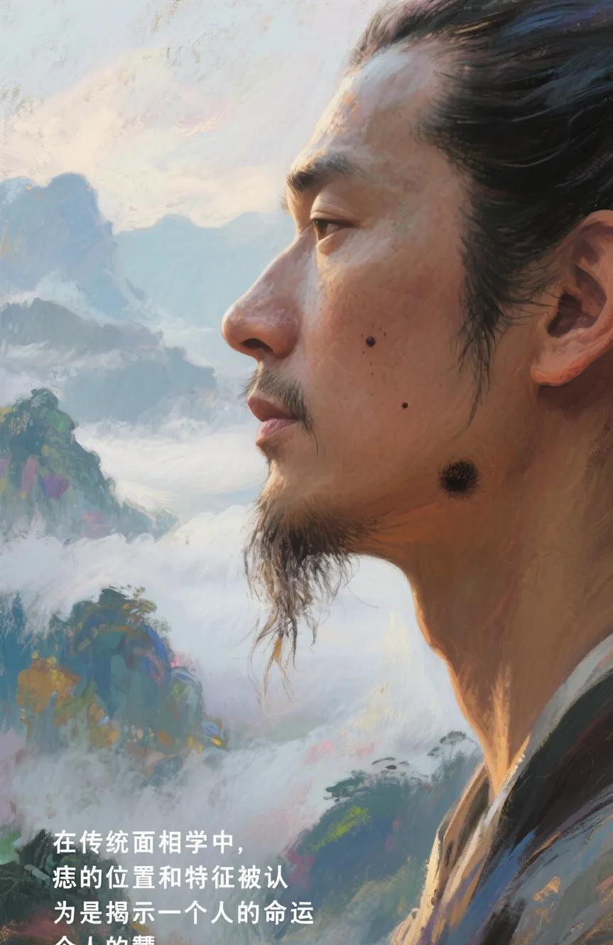 痣上长毛的面相预示与原因解释在传统面相学中，痣的位置和特征被认为是揭示一