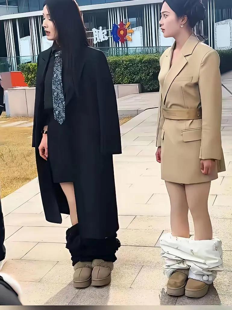 大冬天女演员是这样拍戏的，真不容易啊！