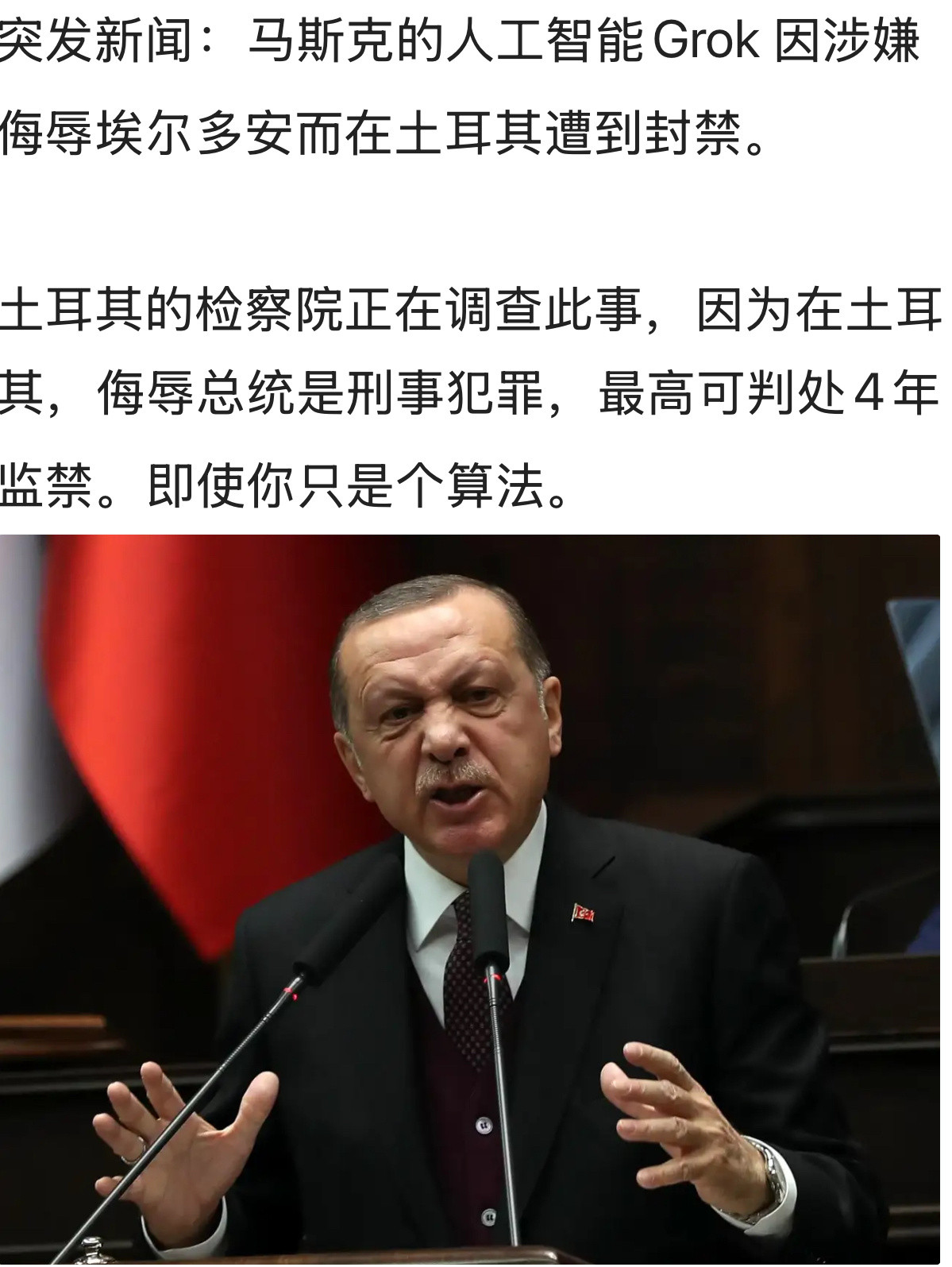 [微笑]即使你只是个算法。土耳其​​​
