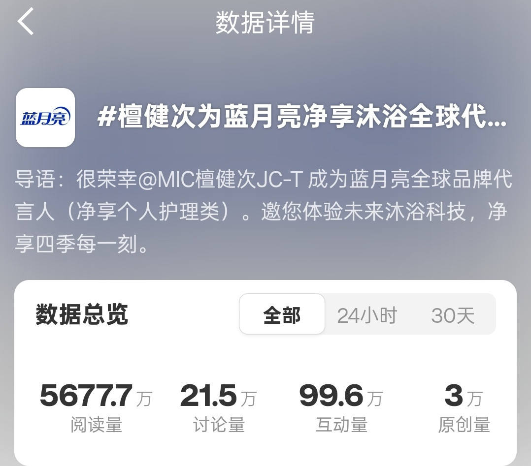 这几天发帖子别忘了带好这两个ct檀健次为蓝月亮净享沐浴全球代言❄️檀健次蓝月亮