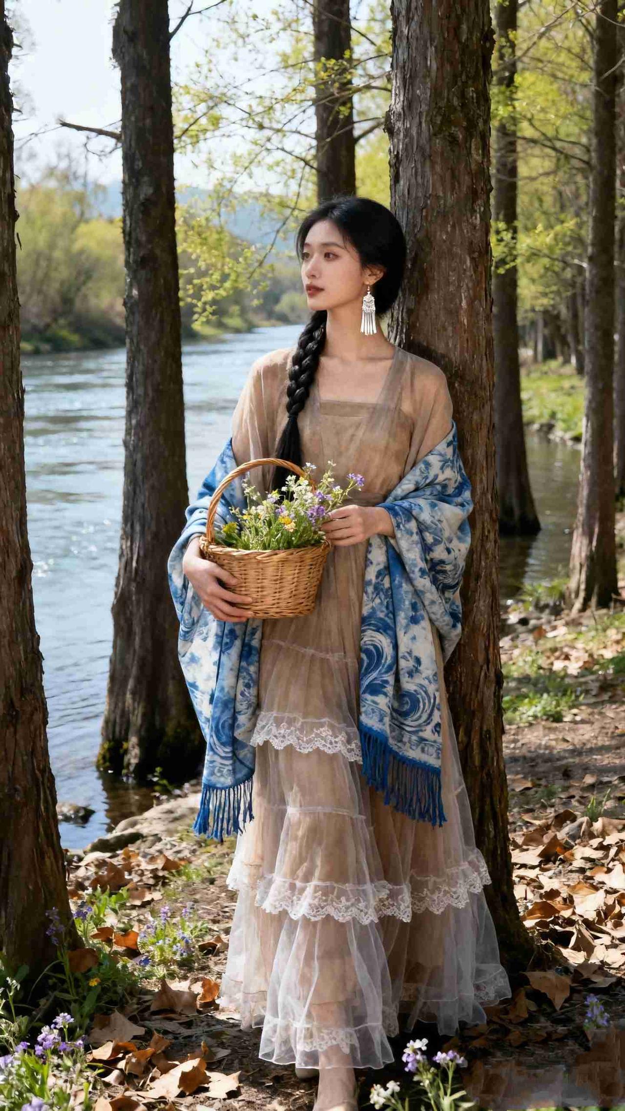 我的今日状态：😁轻松愉快我这里的天气：☀️晴天《溪畔寻春》林溪漾影