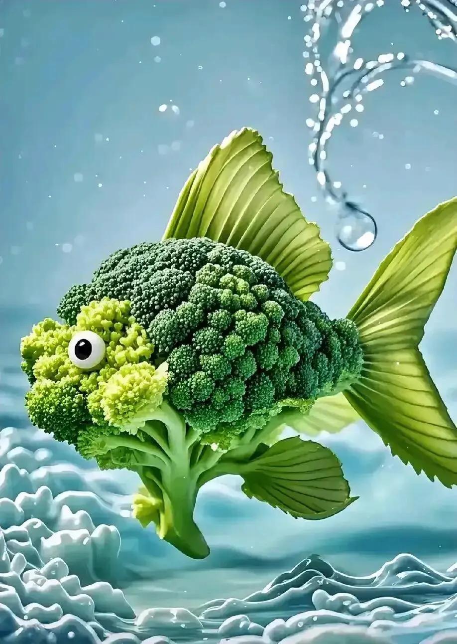 测測看你接下来的生活会顺心如意吗？你di一眼看到什么？A：鱼儿B：西兰花