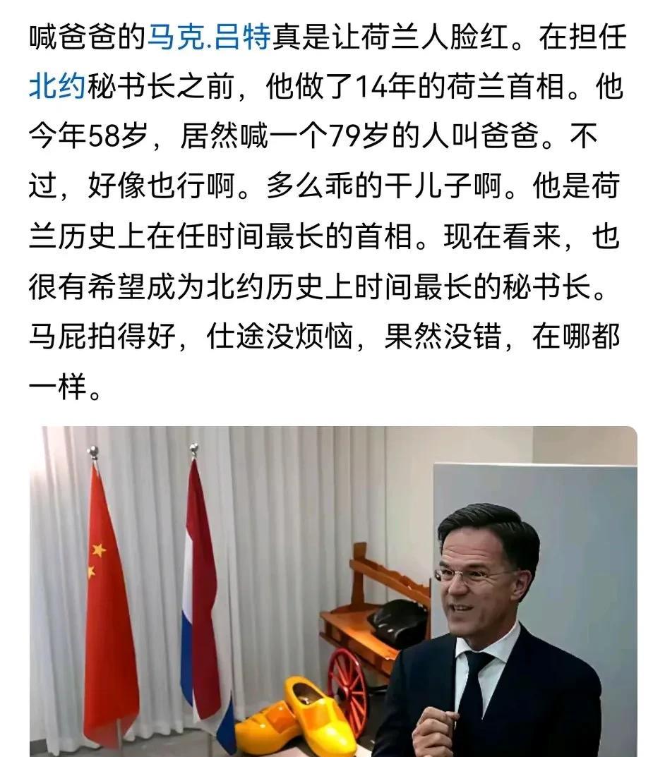 网友：西方政要马屁精越来越多。并且个个都是马屁精中的“战斗机”。[呲牙笑]