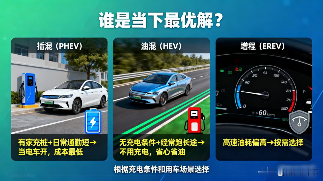 插电混动和油电混动,谁才是当下最优解?有家充桩,日常通勤短,插混(PHEV)