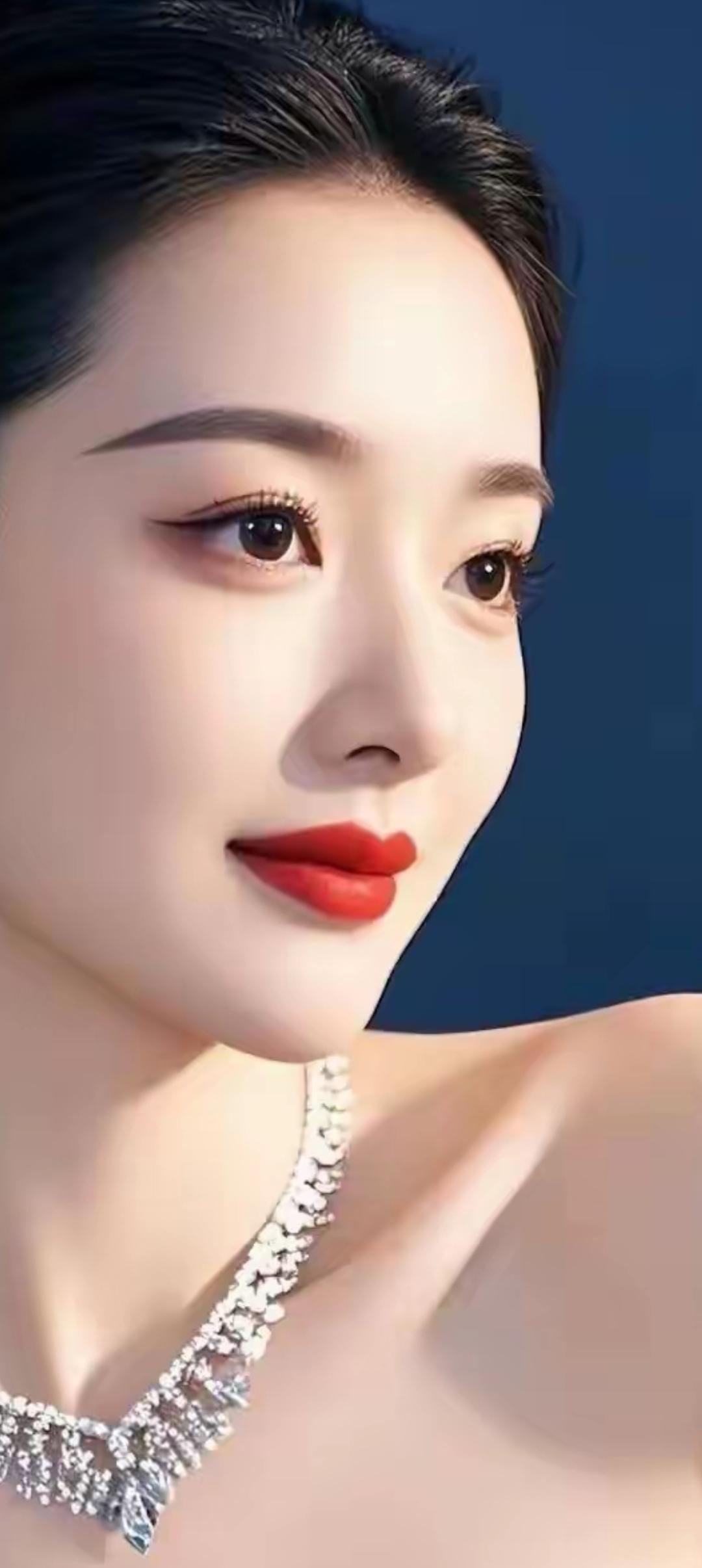 优雅红唇，闪耀珠宝，尽显奢华魅力！💄✨