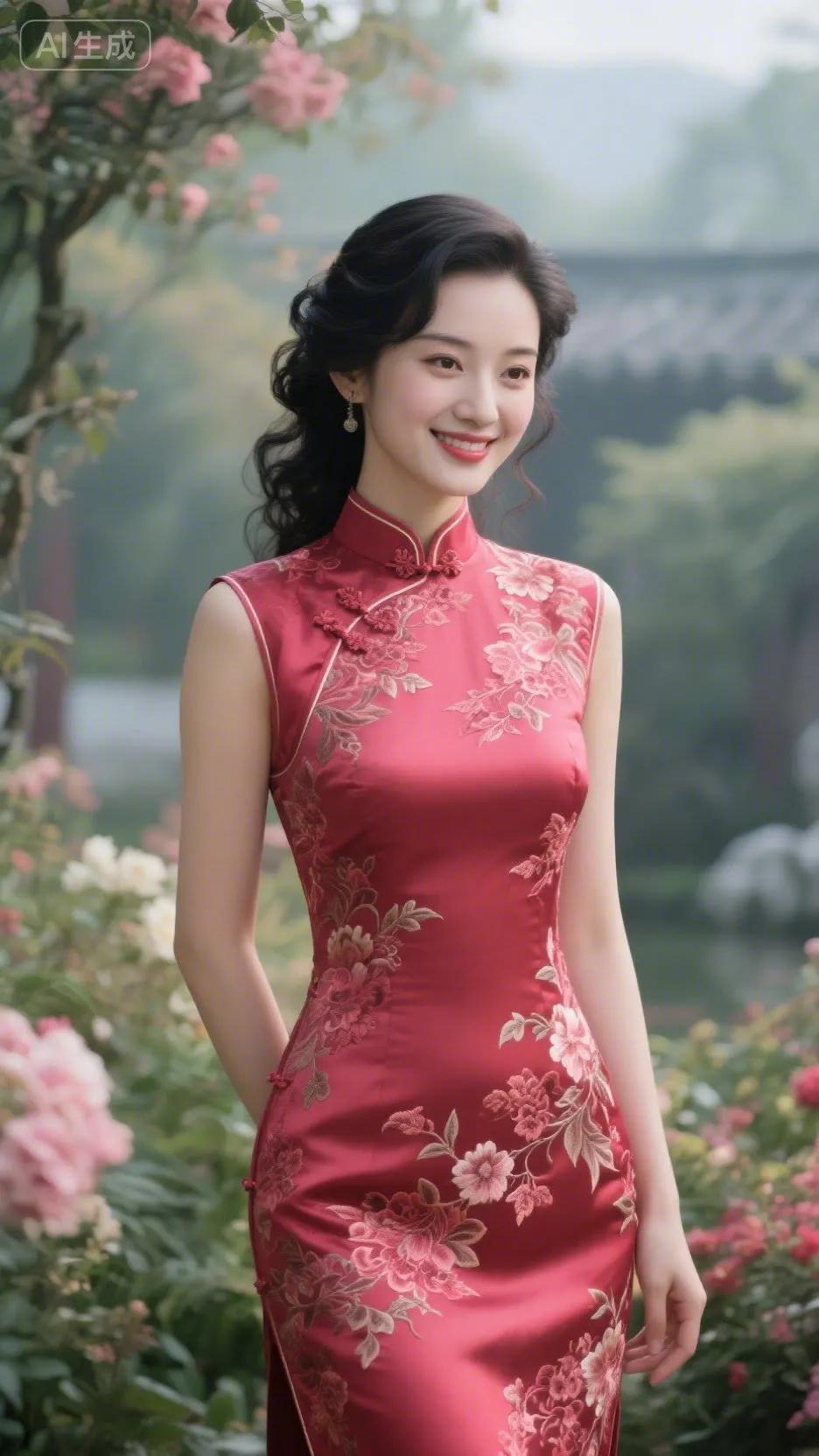 旗袍美女我爱旗袍