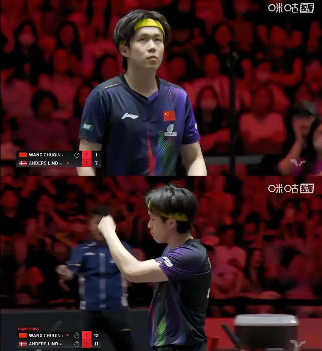 真的看笑了！林德这暂停，简直是给王楚钦叫的！刚被追一分就急着喊停，明明分差