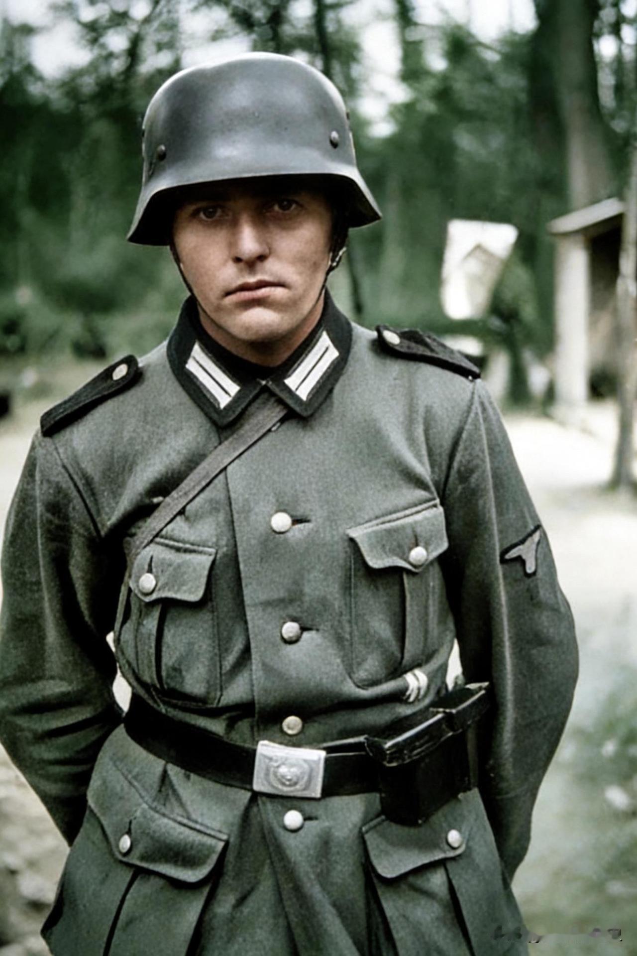 一名“警察”师士兵。“警察”师于1939年9月18日组建，主要由抽调的秩序警察组