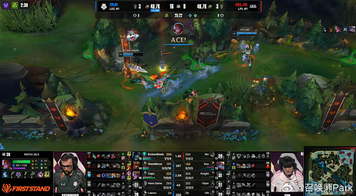 🐰你要干嘛！！！刚刚G2团灭BLG，图一的胜利属于G2吗？G2团灭BLGLCK