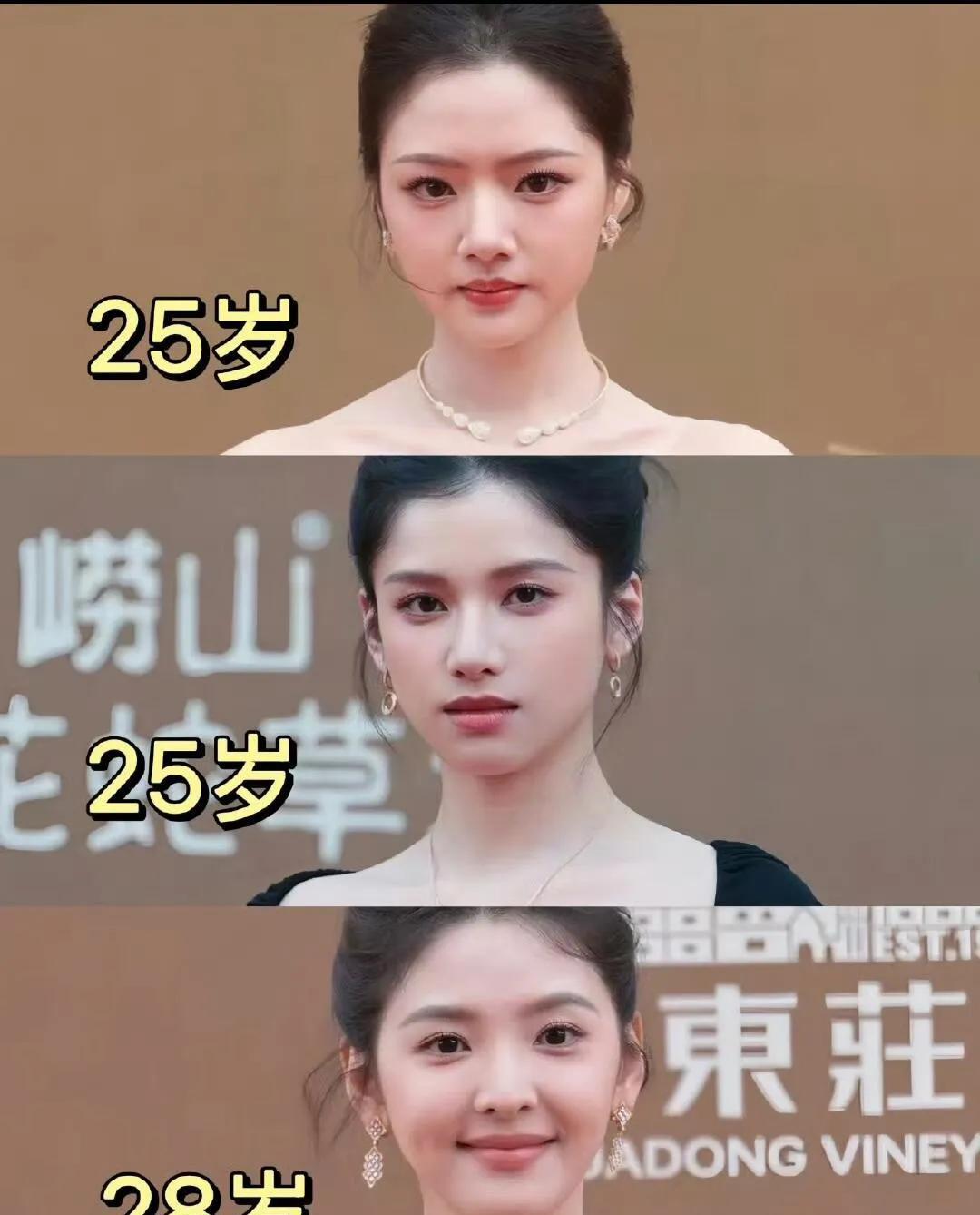 张婧仪、章若楠、任敏，这三位95后小花，各有各的美。章若楠笑起来明媚灿烂，任敏的
