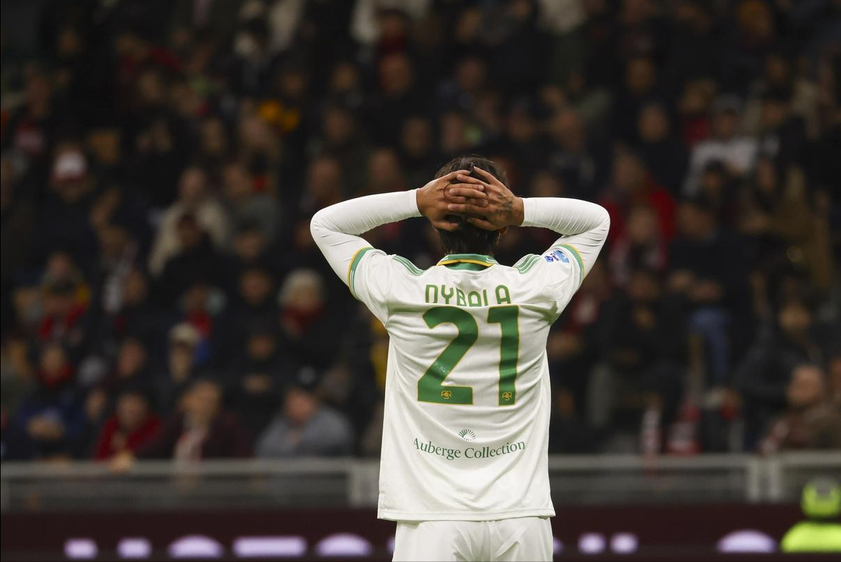 迪巴拉不给力！本轮意甲，罗马客场0-1不敌AC米兰，迪巴拉在第82分钟获得点