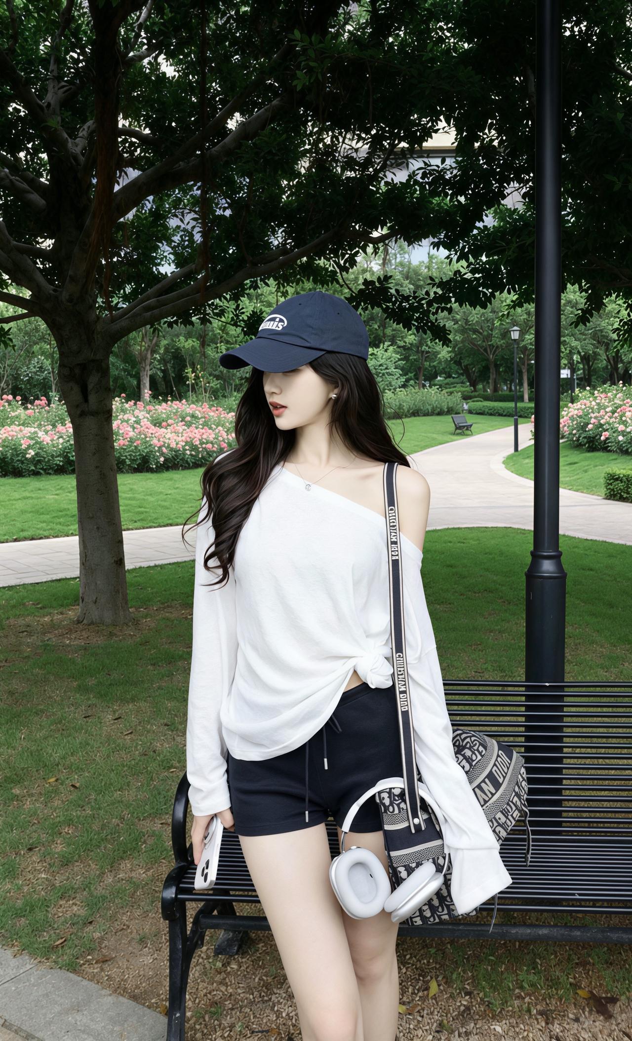 露肩上衣显瘦穿搭纯欲辣妹风露肩显瘦上衣我的夏日户外穿搭夏天穿搭主动松弛感