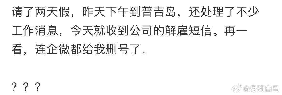 休假第二天，被公司通知已解雇建议加大带薪休假执法检查