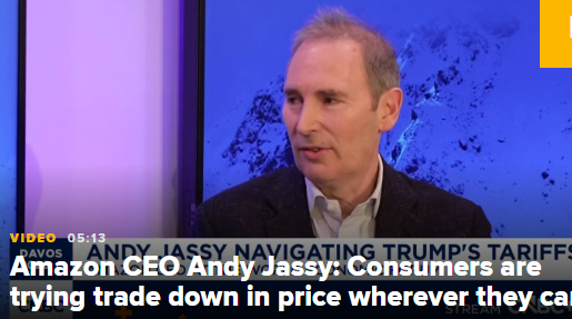 亚马逊CEO: 特朗普关税已开始“逐步渗透” 至商品价格