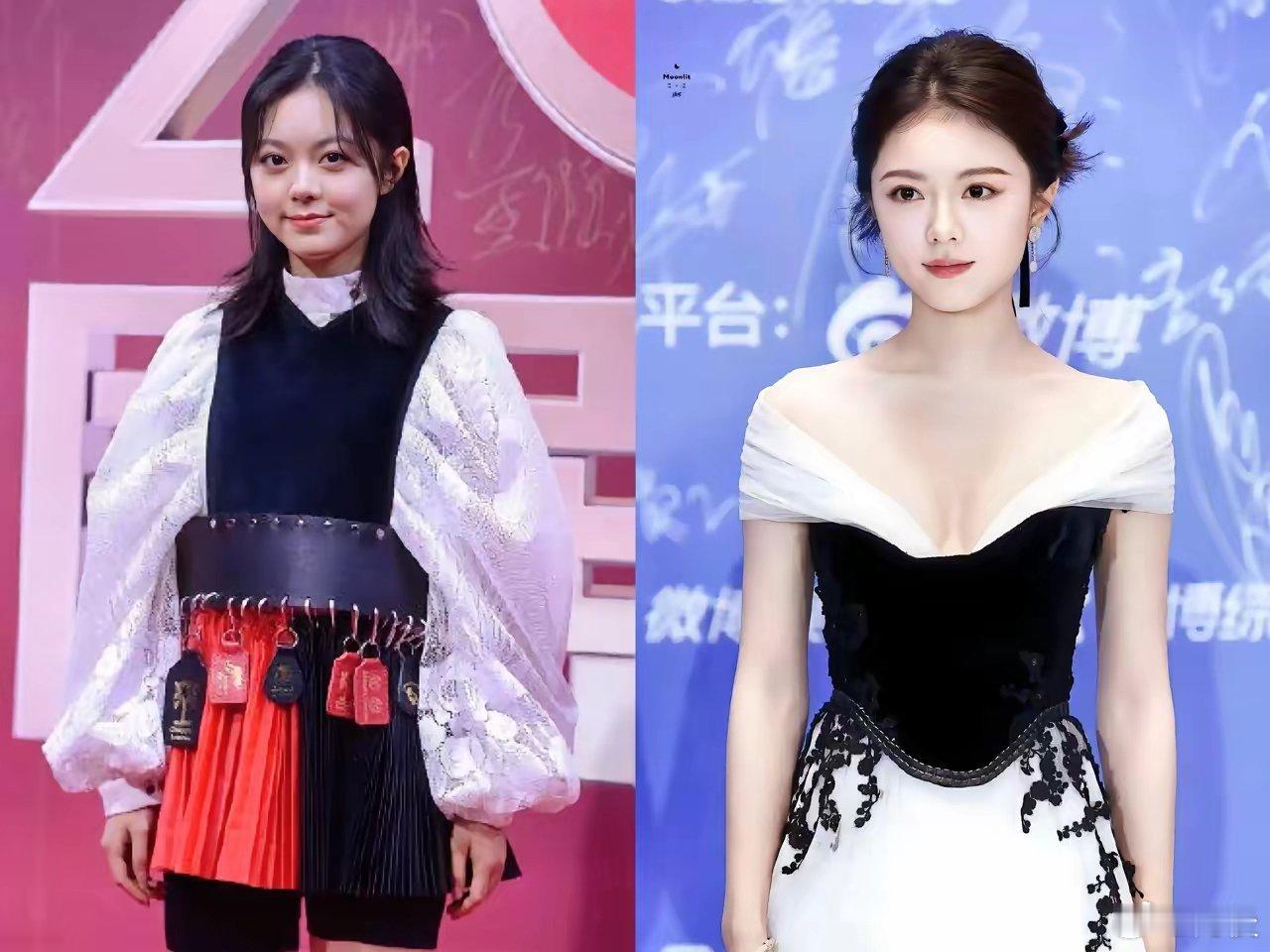 赵今麦的美商好像一下就开窍了一样对比以前的红毯造型，尖叫之夜这套太适合她了