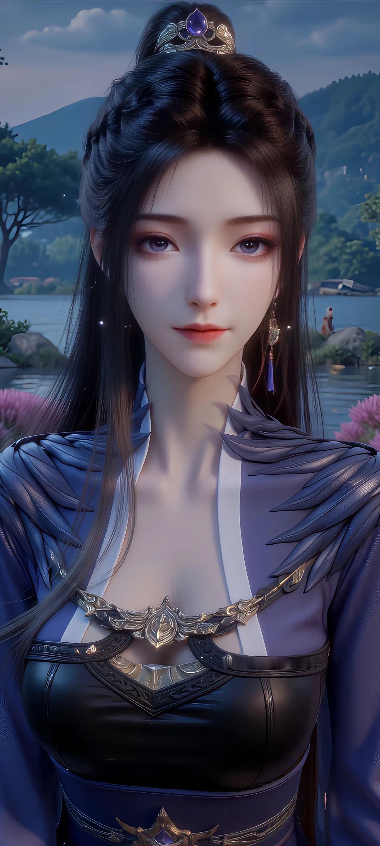 凡人修仙传紫灵仙子【精致美图】每次看到紫灵，都会想起“犹抱琵琶半遮面”诗句