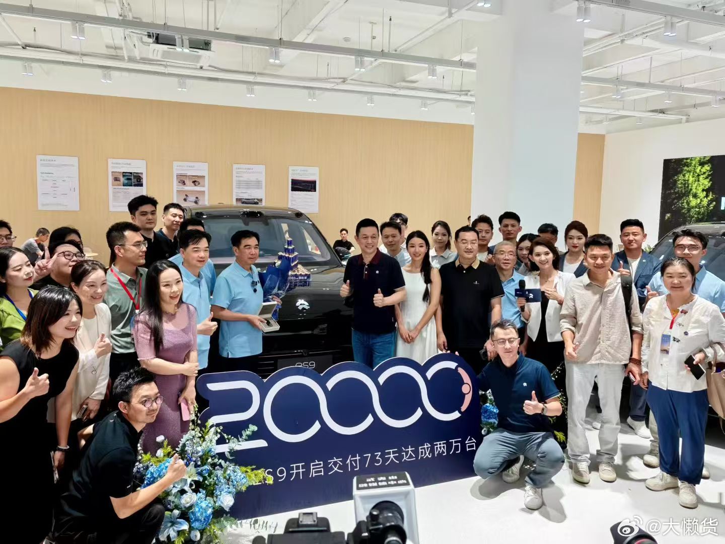 72天蔚来es9完成了第20000台新车交付！我勒个豆一起加电