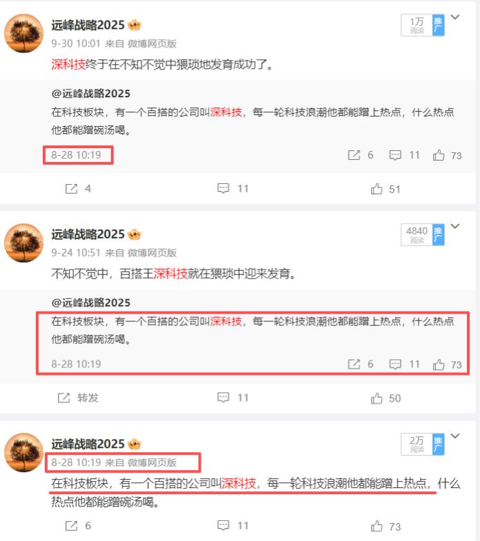 在VB里又发育了一棵参天大树--深科技。这的确是一个百搭王，每一轮的科技浪潮他都