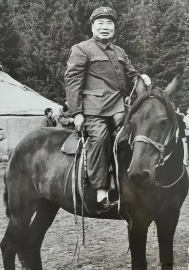 这张1984年拍摄的照片，定格了时任总参谋长杨得志上将的戎马风采。那时73岁的