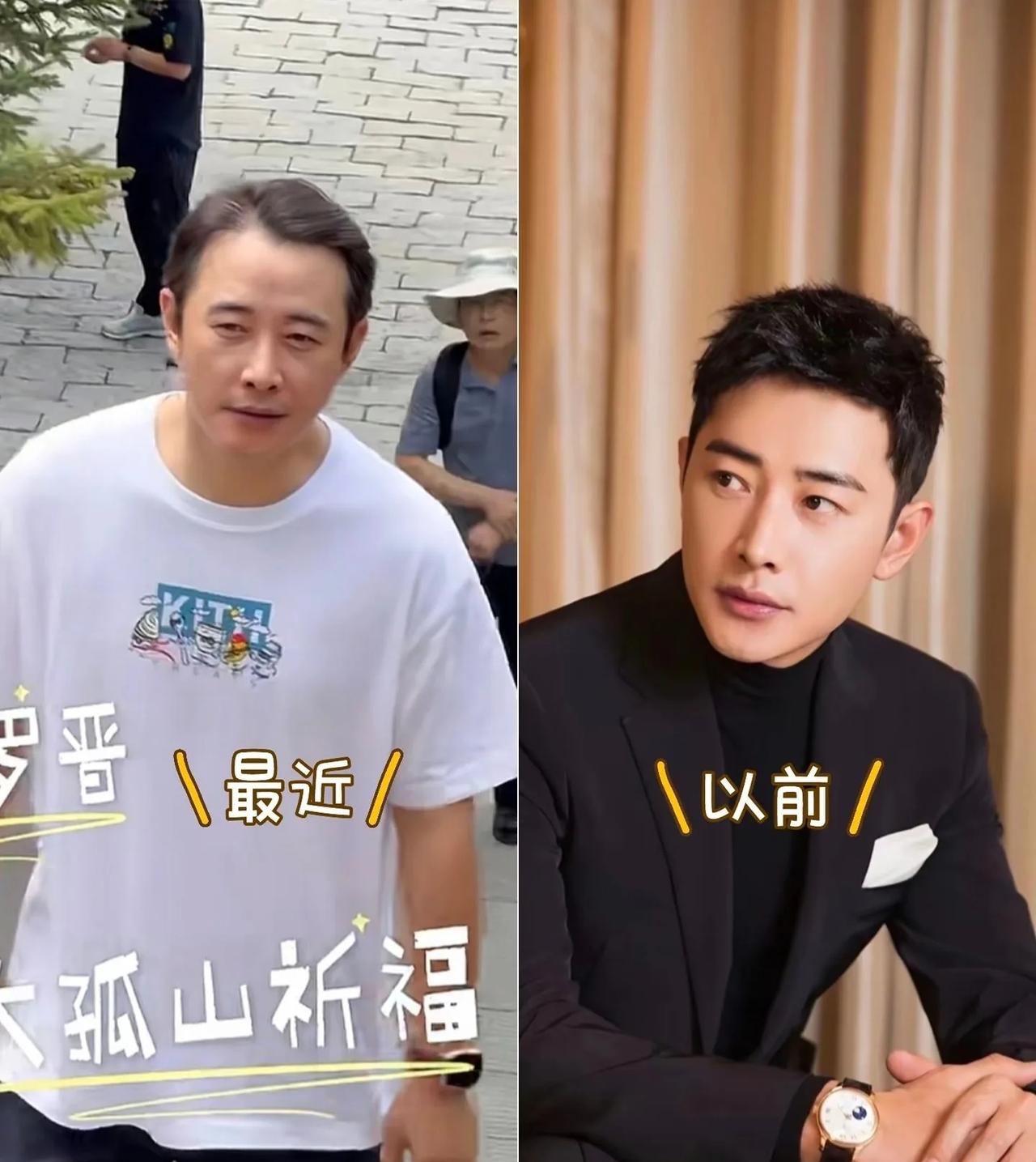 真的不敢相信，这是罗晋？这变化也太大了吧！头发稀疏，这发型太难看了，让他瞬间