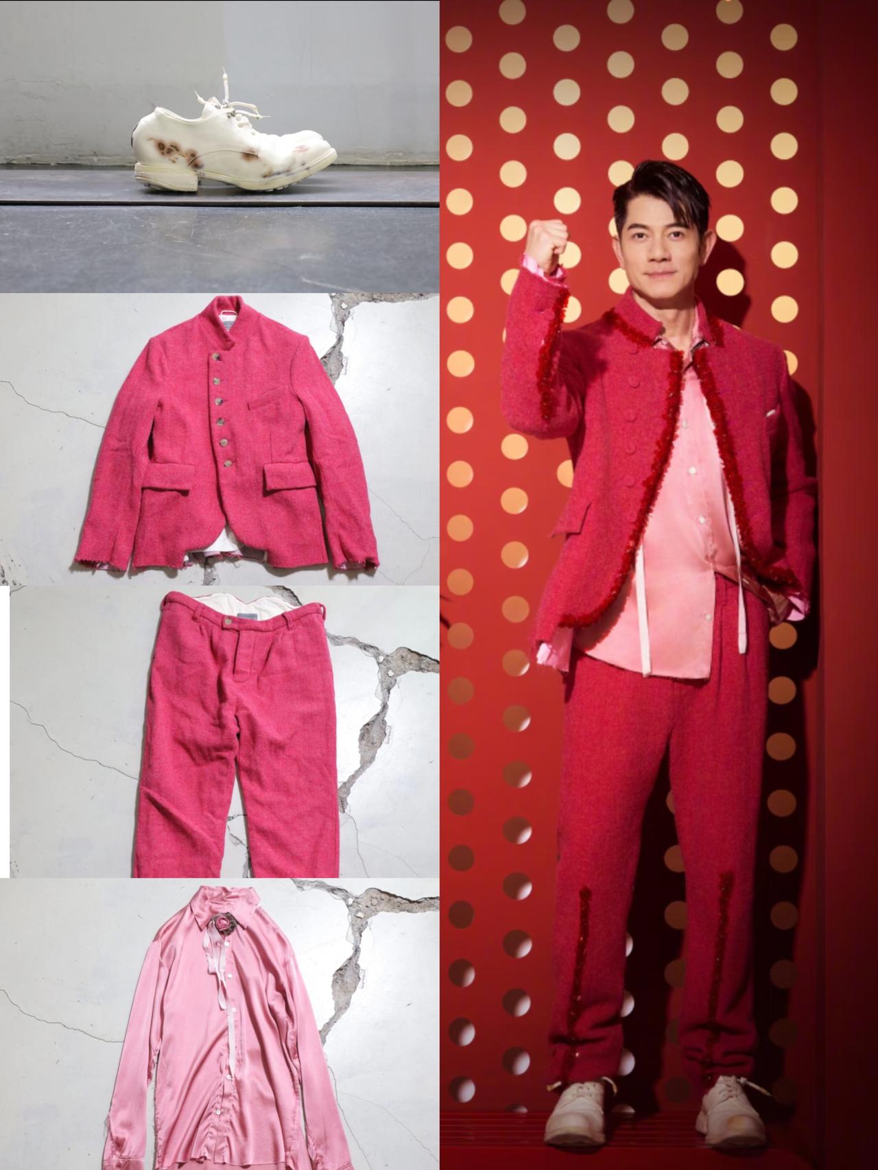 我的老天奶啊，这样的丑衣服，也只有郭富城才能撑起来吧？你看左边这几张小图