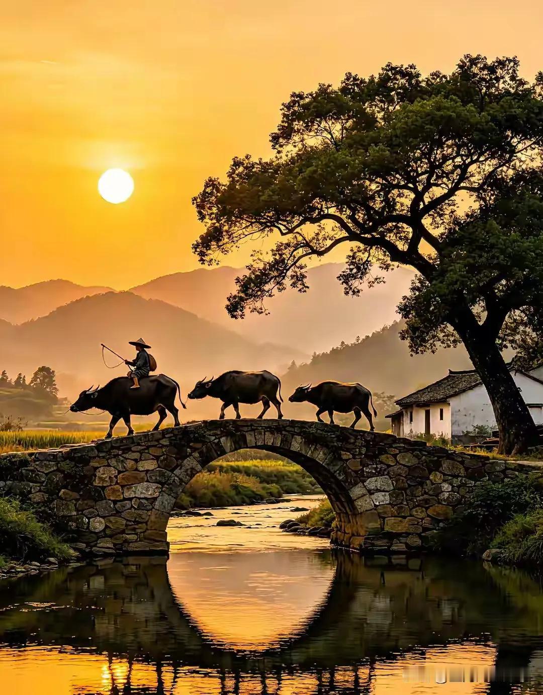农村哪有老来闲，古稀之年仍种田。春夏秋冬年复年，三餐四季心坦然。