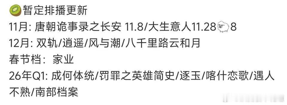 排播🍉总感觉唐朝诡事录是块砖,啥时候需要啥时候搬,身负拯救🥝2025KPI大