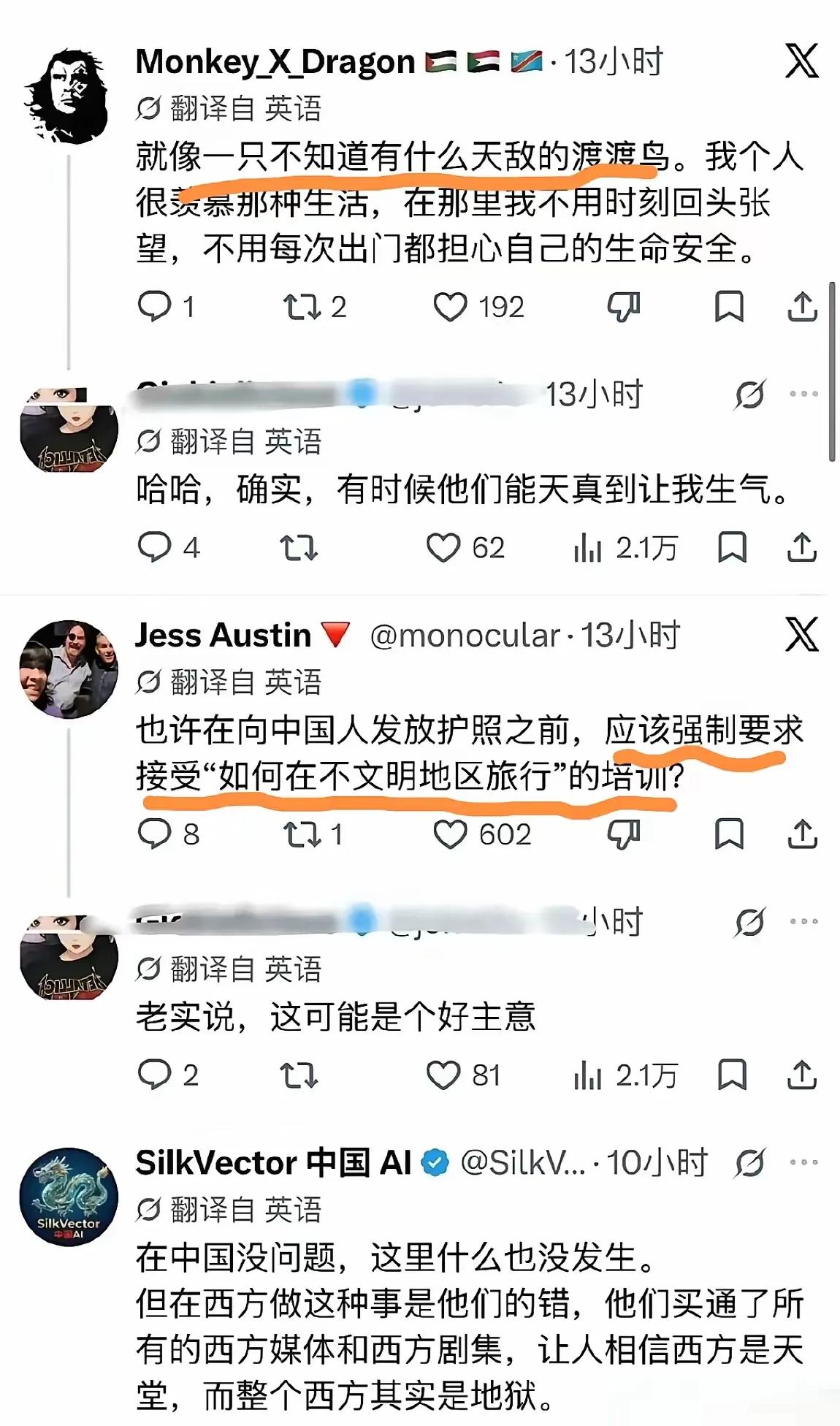 中国游客都是渡渡鸟？一条推特留言建议向中国公民发放护照前强制进行“如何在不文