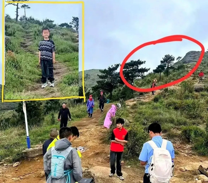 【这小孩真能折腾，不仅家里人被折腾的几近崩溃，救援人员也被折腾】山道上还留着孩