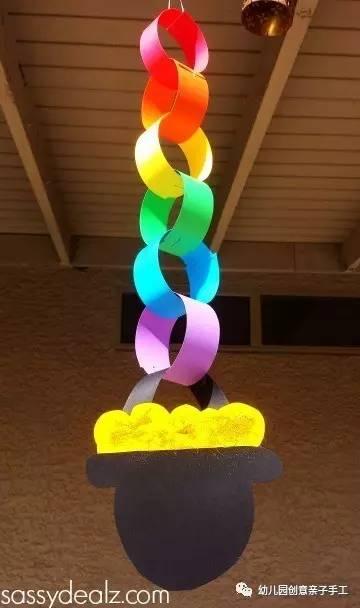 幼儿园亲子手工之创意风铃,轻轻地荡涤在孩子