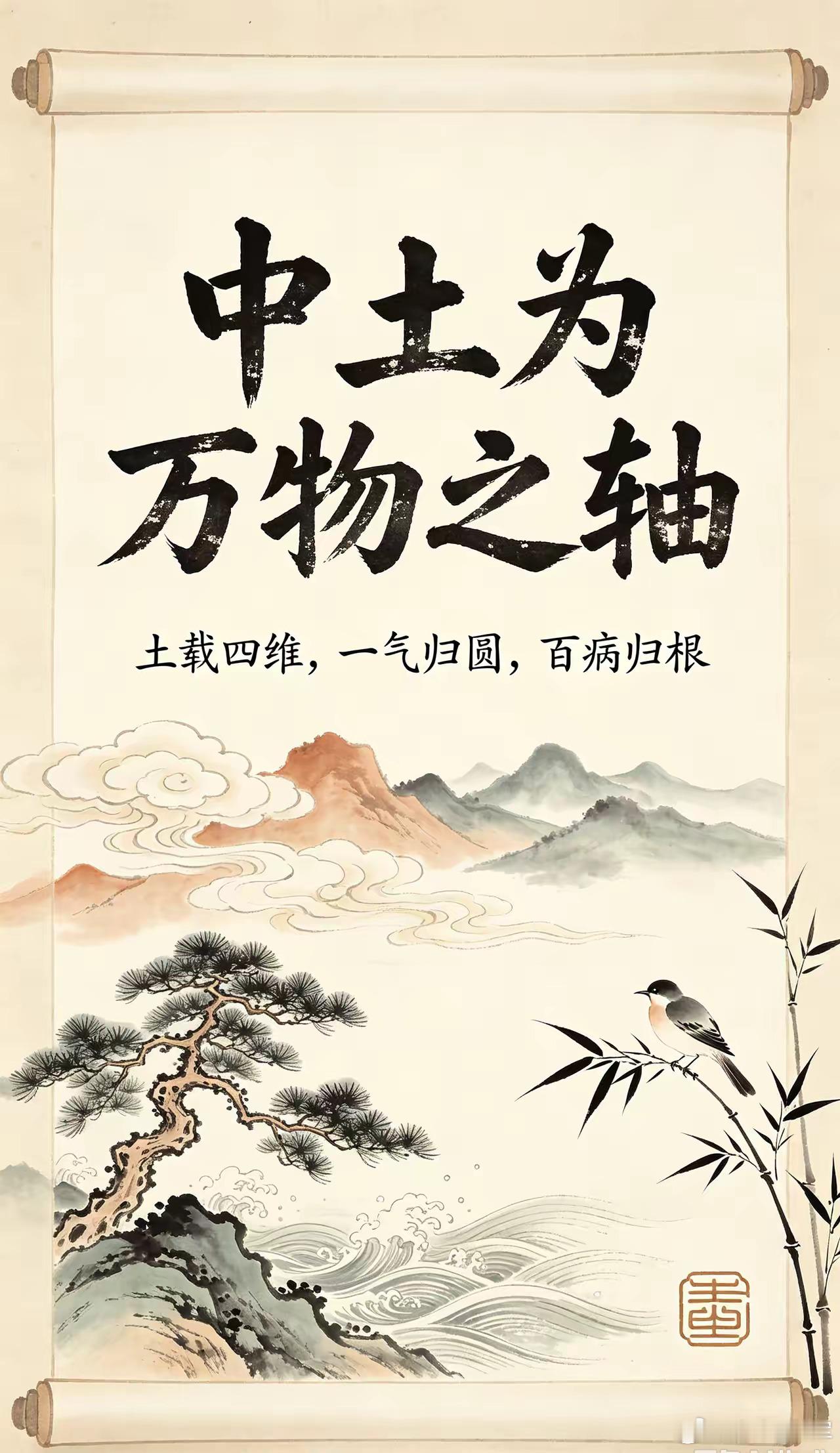 黄元御《四圣心源》开宗明义：肝心肺肾四维，全悬于中土。土气不败，百病不生；土气一