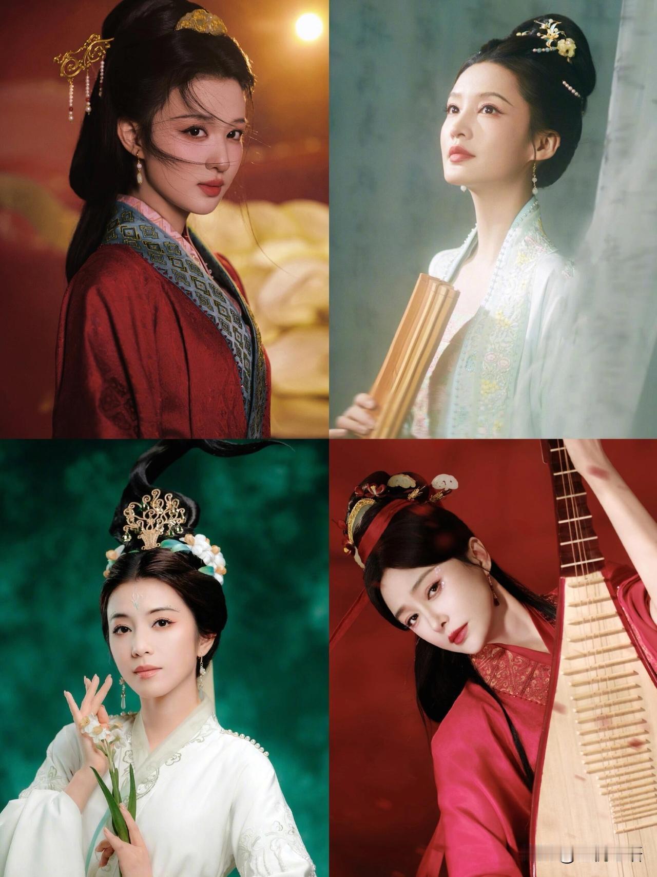 央视春晚贺花神舞台美到失语！国风汉服直接封神了！秦岚战国红袍演桃花花神，红