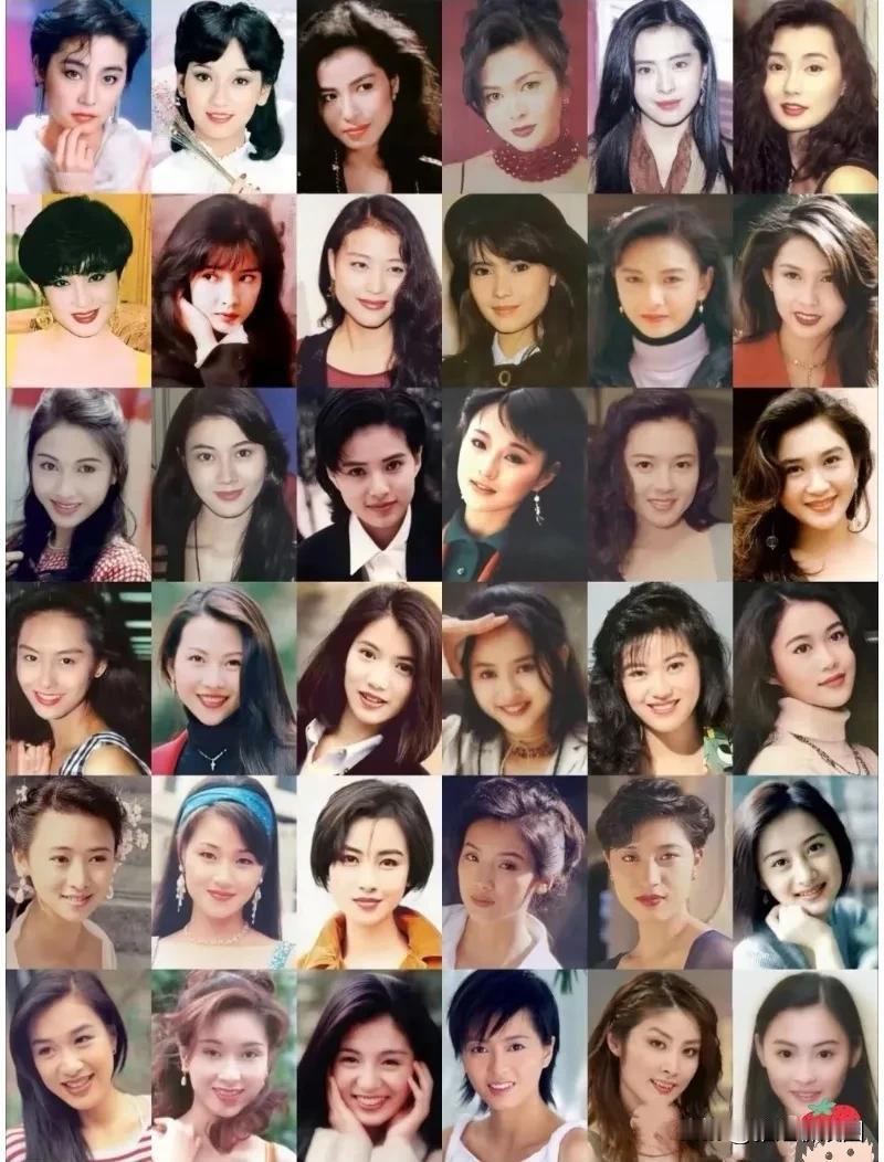 香港早期美女，你能认出几个？看完了整个图我居然全部认识，有点暴露年龄了啊。我个人