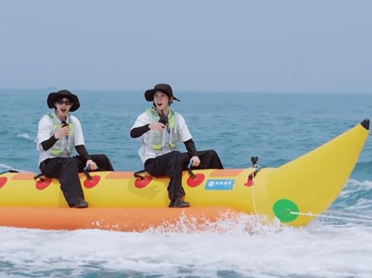 白鹿范丞丞孟子义掉海白鹿言出法随奔跑吧跑男爆笑名场面预定！白鹿一句话直接触发掉海