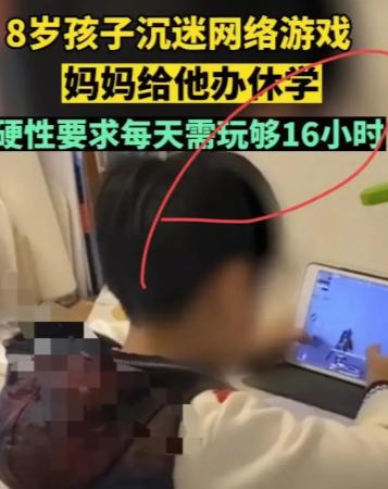 解释不清了！2022年11月22日湖北武汉，一个8岁孩子迷上手机游戏，