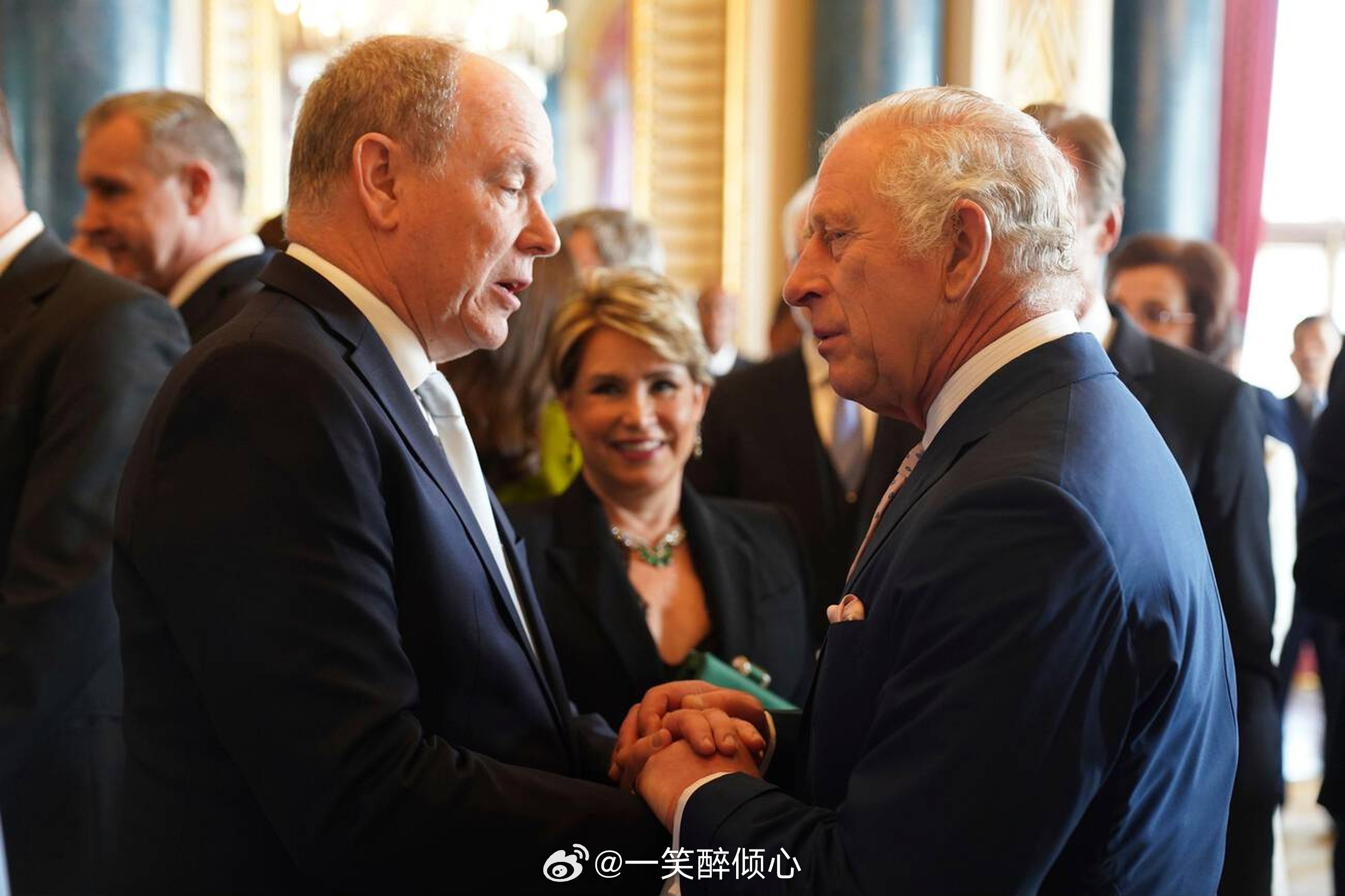英国王室那些年，查尔斯三世和摩纳哥的阿尔贝二世亲王🇲🇨