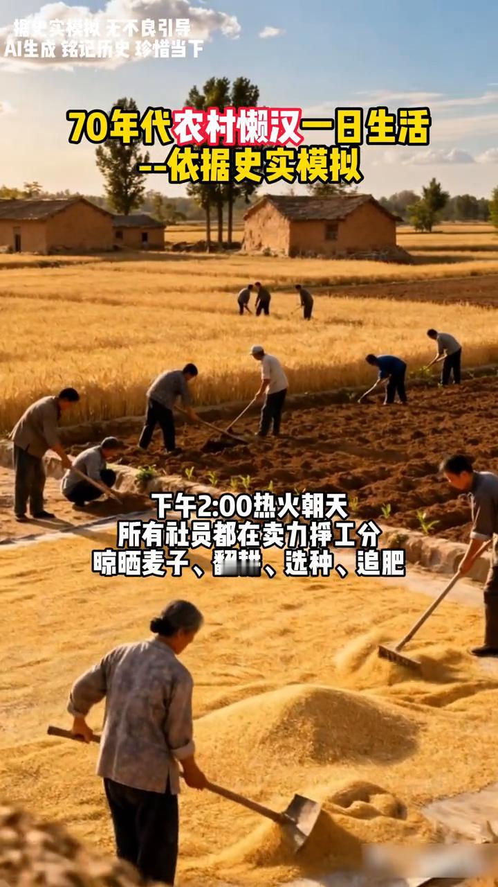 70年代农村懒汉一日生活。·上午9：00没睡醒，和家人分家住，从不参与劳动或集