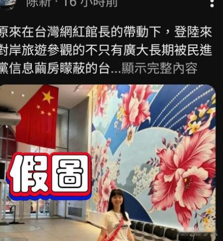遭P图“赴陆与五星红旗合照”　高嘉瑜叫嚣：在中国认同台湾前绝不会去近日一名中