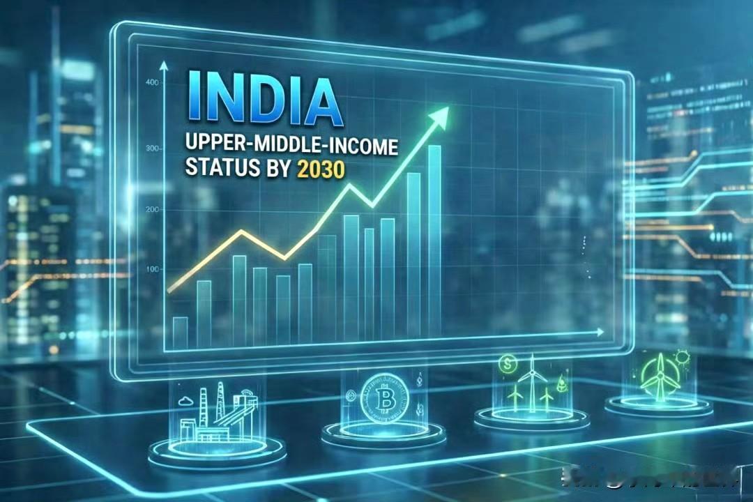 印度国家银行：印度正逼近“中高收入门槛”，2030年前后或与中国同列一档。也