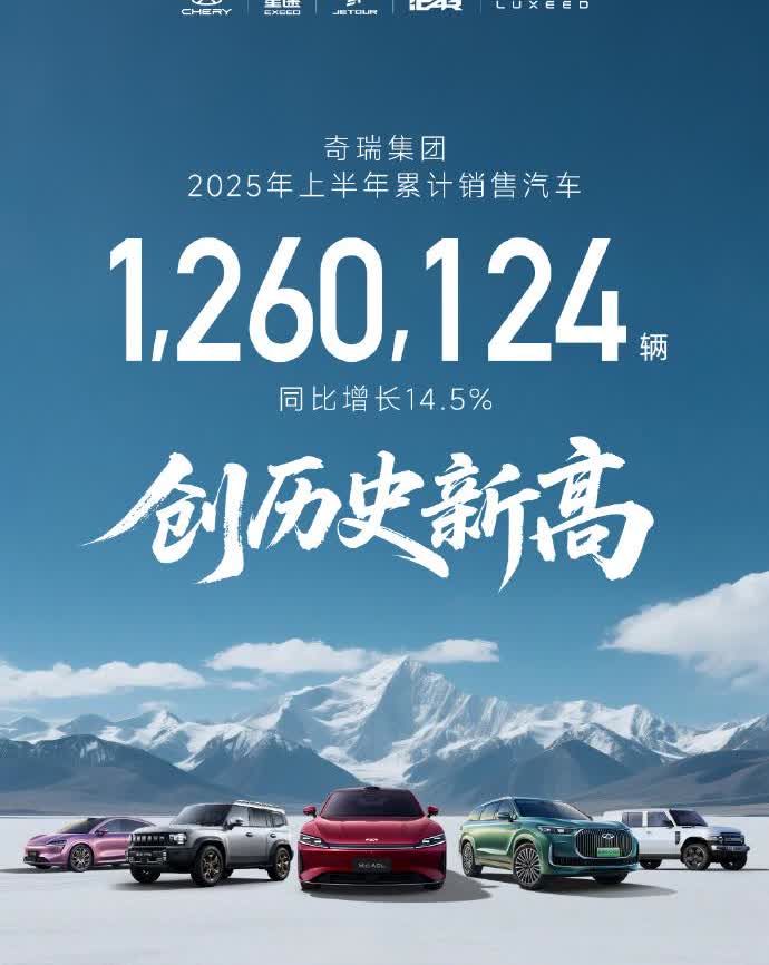 奇瑞牛啊！如果刚开始跟华为合作的智界品牌能起飞，奇瑞现在的销量数字会更好看。