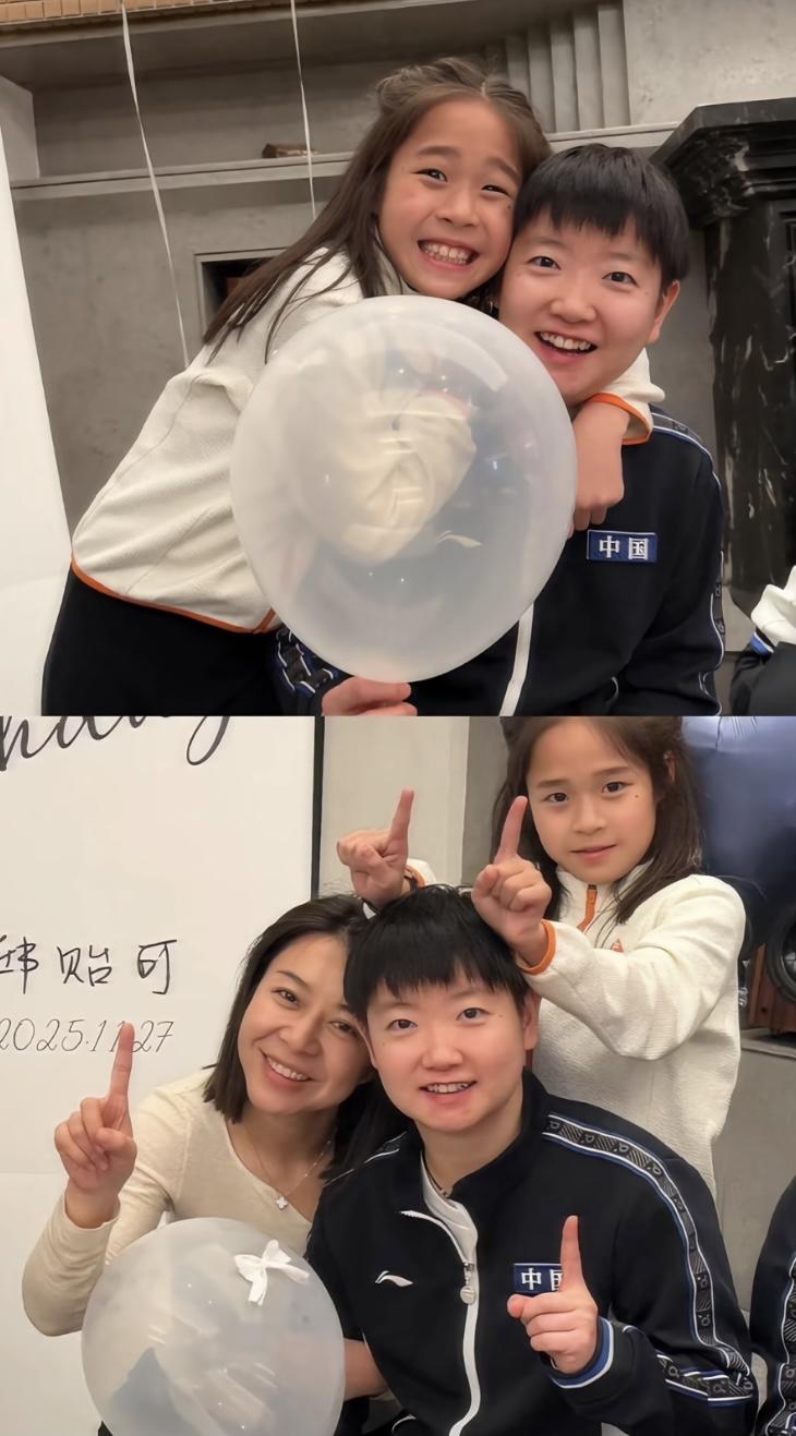 是的，是莎莎过生日😁昨天coco发出照片之后，大家都开玩笑说，看师娘和